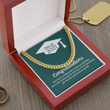 Triumph and Timeless Elegance: The Class of 2023 Commemorative Cuban Link Chain Jewelry/Cubanlink ShineOn Fulfillment 