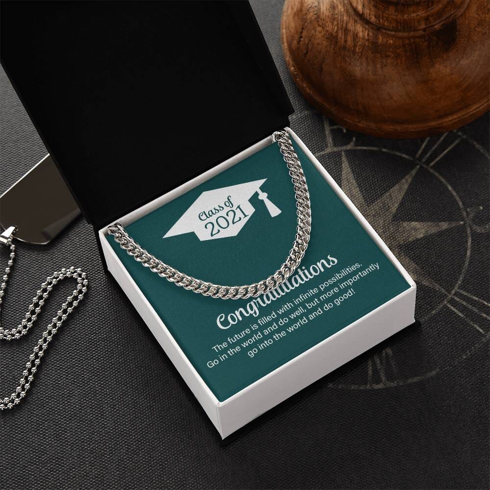 Triumph and Timeless Elegance: The Class of 2023 Commemorative Cuban Link Chain Jewelry/Cubanlink ShineOn Fulfillment 