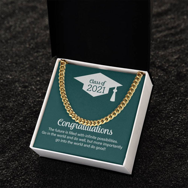 Triumph and Timeless Elegance: The Class of 2023 Commemorative Cuban Link Chain Jewelry/Cubanlink ShineOn Fulfillment 