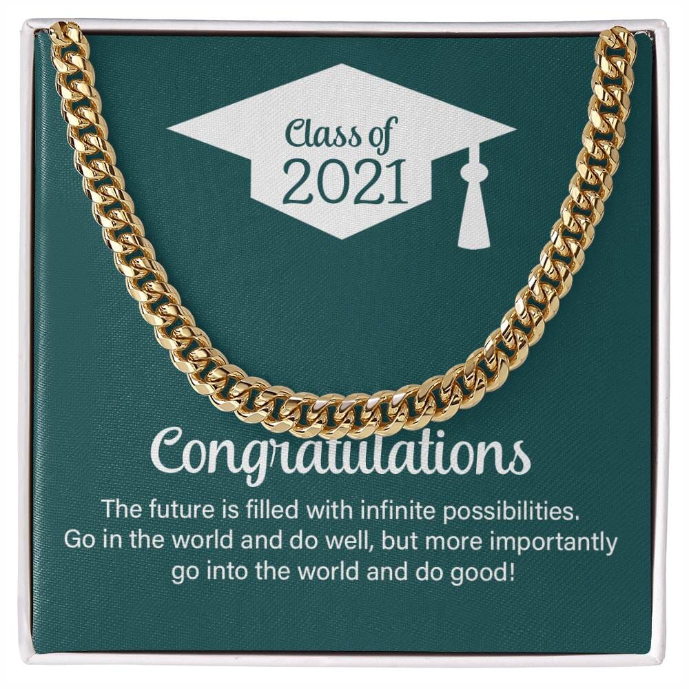 Triumph and Timeless Elegance: The Class of 2023 Commemorative Cuban Link Chain Jewelry/Cubanlink ShineOn Fulfillment 