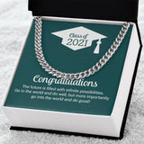 Triumph and Timeless Elegance: The Class of 2023 Commemorative Cuban Link Chain Jewelry/Cubanlink ShineOn Fulfillment 