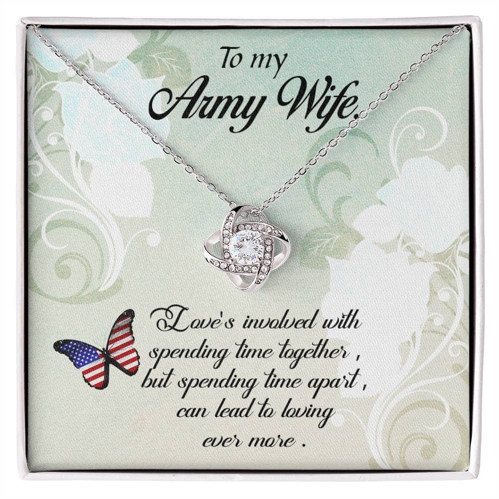 Unbreakable Bond Love Knot Necklace: A Tribute to the Strength of Army Wives Jewelry/LoveKnot ShineOn Fulfillment 