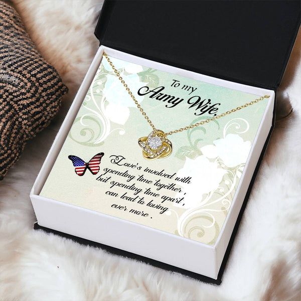 Unbreakable Bond Love Knot Necklace: A Tribute to the Strength of Army Wives Jewelry/LoveKnot ShineOn Fulfillment 