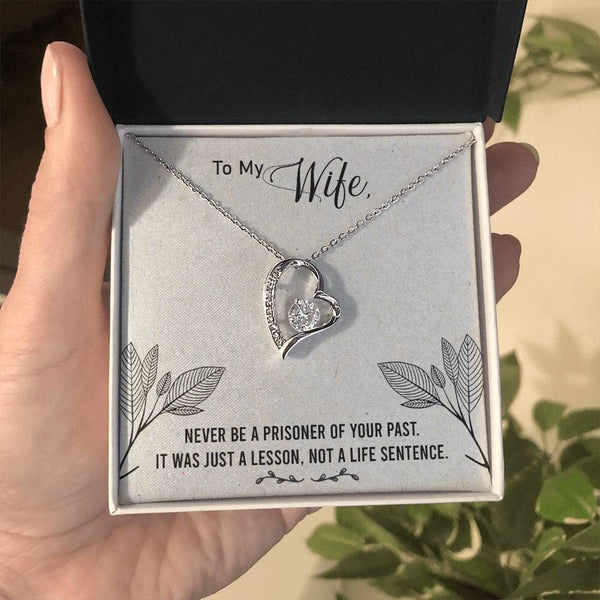 Unbreakable Bond Necklace: A Timeless Symbol of Love and Resilience for Your Wife Jewelry/ForeverLove ShineOn Fulfillment 14k White Gold Finish Standard Box 