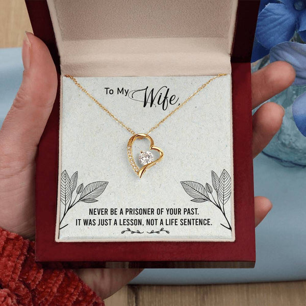 Unbreakable Bond Necklace: A Timeless Symbol of Love and Resilience for Your Wife Jewelry/ForeverLove ShineOn Fulfillment 18k Yellow Gold Finish Luxury Box 