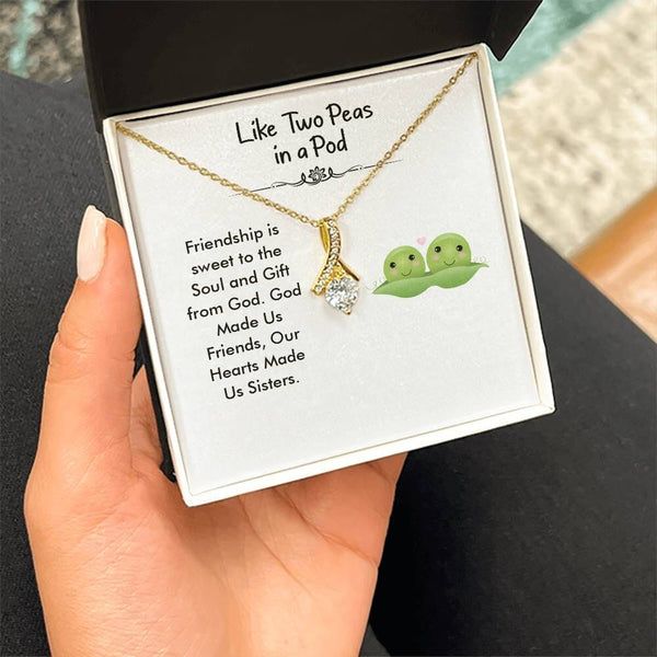 Unbreakable Bond Necklace: Embrace the Essence of Friendship and Sisterhood Jewelry/AlluringBeauty ShineOn Fulfillment 18K Yellow Gold Finish Standard Box 