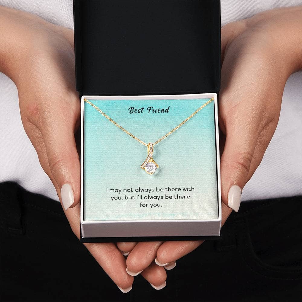 Unbreakable Bond Necklace: Eternal Friendship in 14k White or 18k Yellow Gold Jewelry/AlluringBeauty ShineOn Fulfillment 18K Yellow Gold Finish Standard Box 