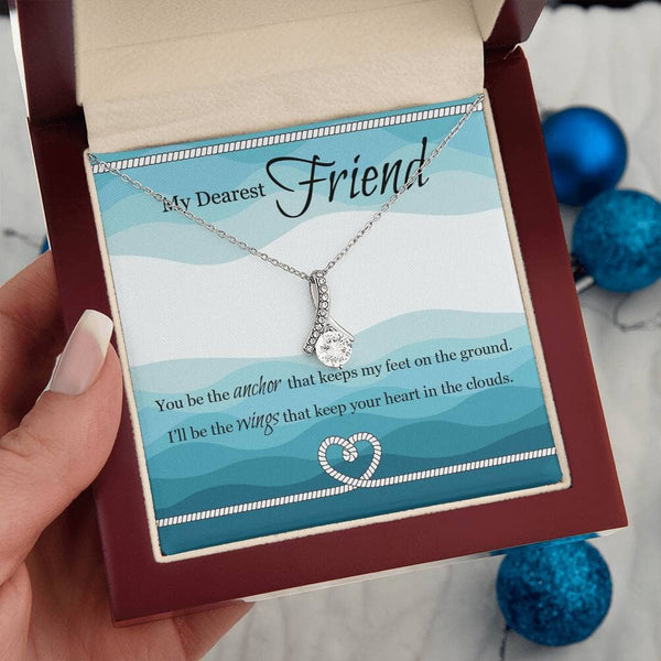 Unbreakable Bond: The Eternal Friendship Necklace - Where Elegance Meets Emotion Jewelry/AlluringBeauty ShineOn Fulfillment White Gold Finish Luxury Box 