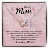 Unbreakable Bond: The Eternal Love Interlocking Hearts Necklace for Mom Jewelry/InterlockingHearts ShineOn Fulfillment 