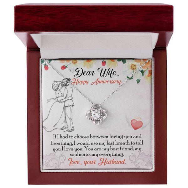 Unbreakable Bond: The Eternal Love Knot Necklace - A Timeless Anniversary Gift for Your Beloved Wife Jewelry/LoveKnot ShineOn Fulfillment 