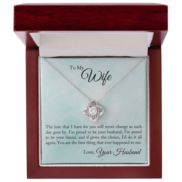 Unbreakable Bond: The Eternal Love Knot Necklace - A Timeless Symbol of Your Devotion Jewelry/LoveKnot ShineOn Fulfillment 