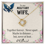 Unbreakable Bond: The Eternal Love Knot Necklace for the Military Wife Jewelry/LoveKnot ShineOn Fulfillment 