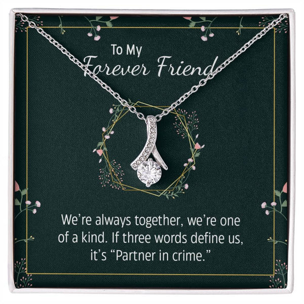 Unbreakable Bond: The Forever Friend Sentimental Necklace – Where Elegance Meets Emotion Jewelry/AlluringBeauty ShineOn Fulfillment 