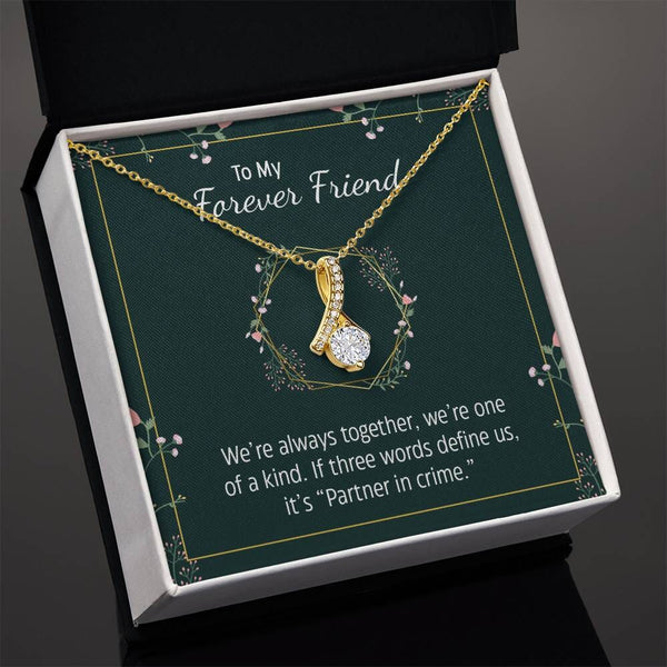 Unbreakable Bond: The Forever Friend Sentimental Necklace – Where Elegance Meets Emotion Jewelry/AlluringBeauty ShineOn Fulfillment 