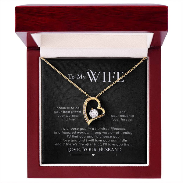 Unending Promise Necklace: A Lifetime of Love Captured in Timeless Elegance Jewelry/ForeverLove ShineOn Fulfillment 