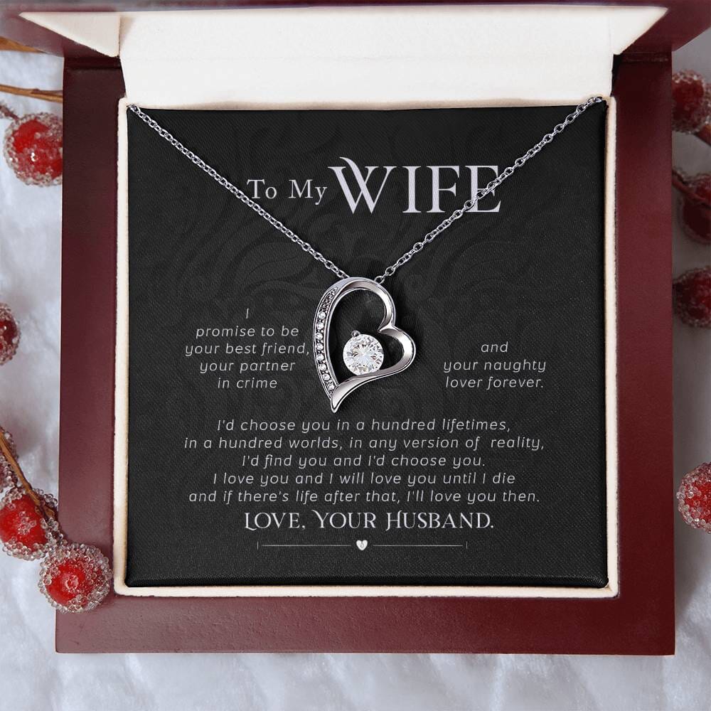 Unending Promise Necklace: A Lifetime of Love Captured in Timeless Elegance Jewelry/ForeverLove ShineOn Fulfillment 