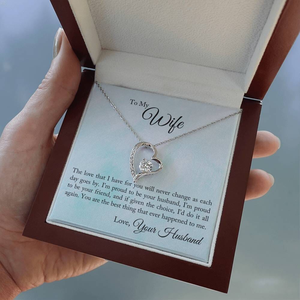 Unfading Devotion Pendant: A Timeless Tribute to Your Everlasting Love Jewelry/ForeverLove ShineOn Fulfillment 14k White Gold Finish Luxury Box 