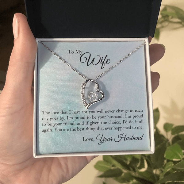 Unfading Devotion Pendant: A Timeless Tribute to Your Everlasting Love Jewelry/ForeverLove ShineOn Fulfillment 14k White Gold Finish Standard Box 