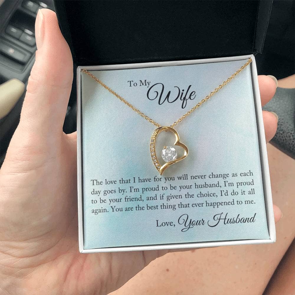 Unfading Devotion Pendant: A Timeless Tribute to Your Everlasting Love Jewelry/ForeverLove ShineOn Fulfillment 18k Yellow Gold Finish Standard Box 