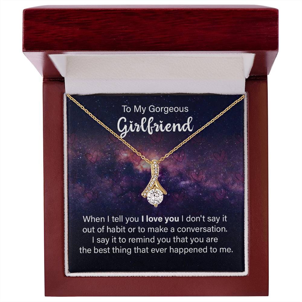 Unforgettable Love: The Alluring Beauty Necklace with Heartfelt Message Card Jewelry/AlluringBeauty ShineOn Fulfillment 