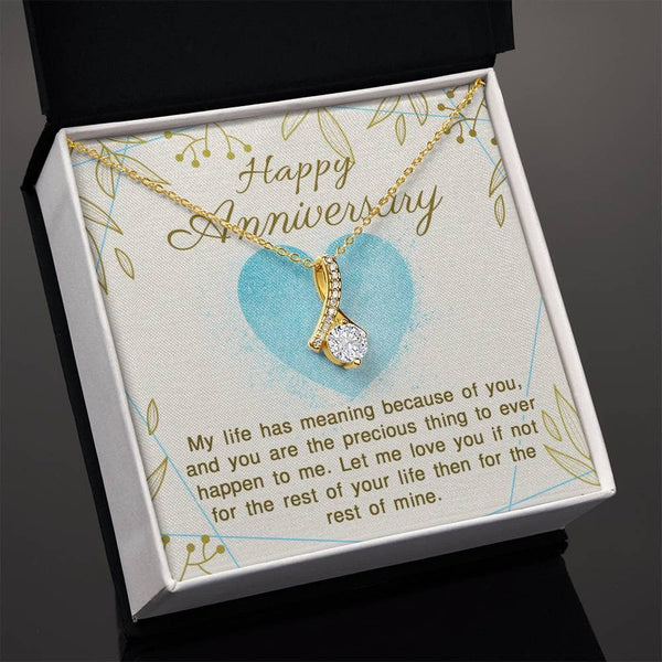 Unveil Eternity in a Pendant: The Sentimental Elegance Anniversary Necklace - Where Love and Luxury Intertwine Jewelry/AlluringBeauty ShineOn Fulfillment 