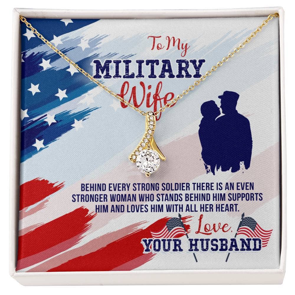 Unwavering Love Pendant: A Tribute to the Strength of a Military Wife Jewelry/AlluringBeauty ShineOn Fulfillment 