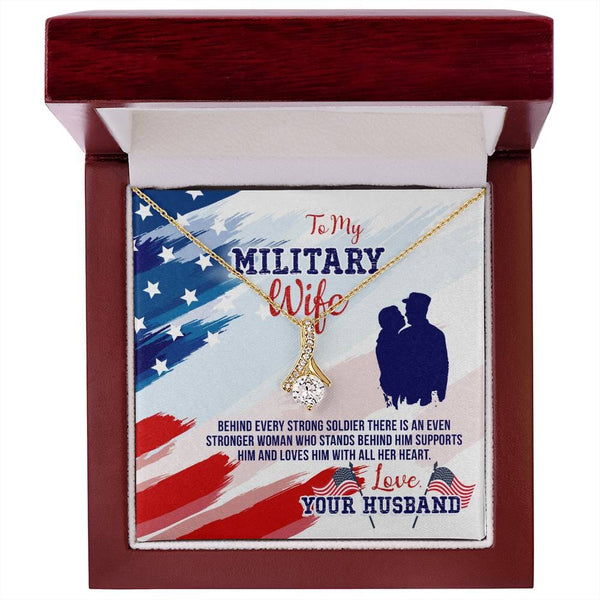 Unwavering Love Pendant: A Tribute to the Strength of a Military Wife Jewelry/AlluringBeauty ShineOn Fulfillment 