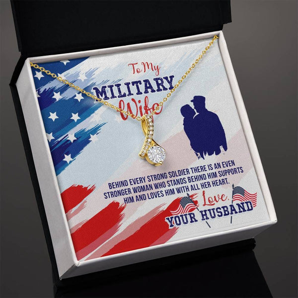 Unwavering Love Pendant: A Tribute to the Strength of a Military Wife Jewelry/AlluringBeauty ShineOn Fulfillment 