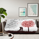 Warm Embrace: Love Blanket for Valentine's Day - Available in Multiple Sizes and Colors Home Decor Printify 