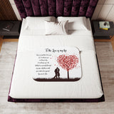Warm Embrace: Love Blanket for Valentine's Day - Available in Multiple Sizes and Colors Home Decor Printify 