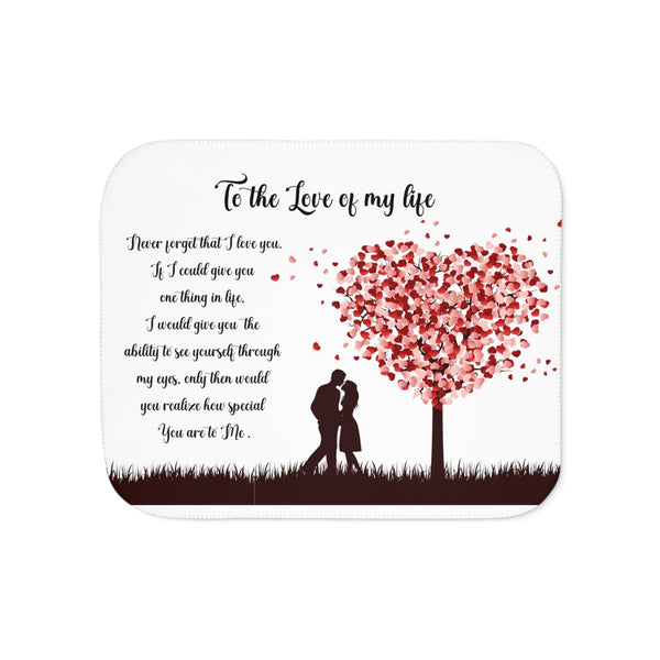 Warm Embrace: Love Blanket for Valentine's Day - Available in Multiple Sizes and Colors Home Decor Printify 50" × 60" Grey 