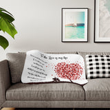 Warm Embrace: Love Blanket for Valentine's Day - Available in Multiple Sizes and Colors Home Decor Printify 