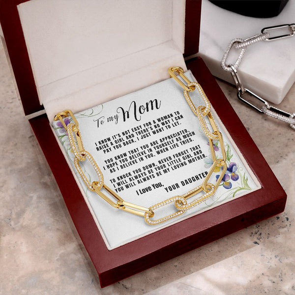 A beautifully designed necklace mom will love! - The Forever Linked Necklace Jewelry ShineOn Fulfillment 14K Yellow Gold Finish 