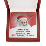 A gift for Best Daughter ever - Christmas Gift - Interlocked Hearts Jewelry ShineOn Fulfillment 
