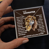 A Gift for Daughter - Alluring Necklace - From Dad Jewelry ShineOn Fulfillment Two Toned Box 