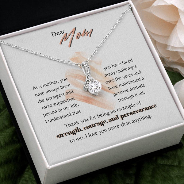 A gift for mom because she deserves the best - Alluring Beauty Necklace Jewelry ShineOn Fulfillment Two Toned Box 