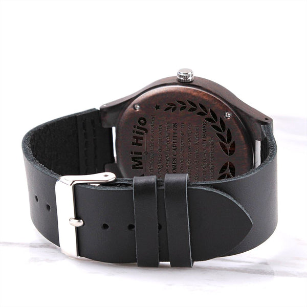 A mi hijo Amado - Los mejores capítulos de mi vida - Reloj de Madera Grabado Watches ShineOn Fulfillment 