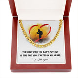 A perfect Gift for my Favorite Firefighter - Cuban Link Chain Necklace Jewelry ShineOn Fulfillment 