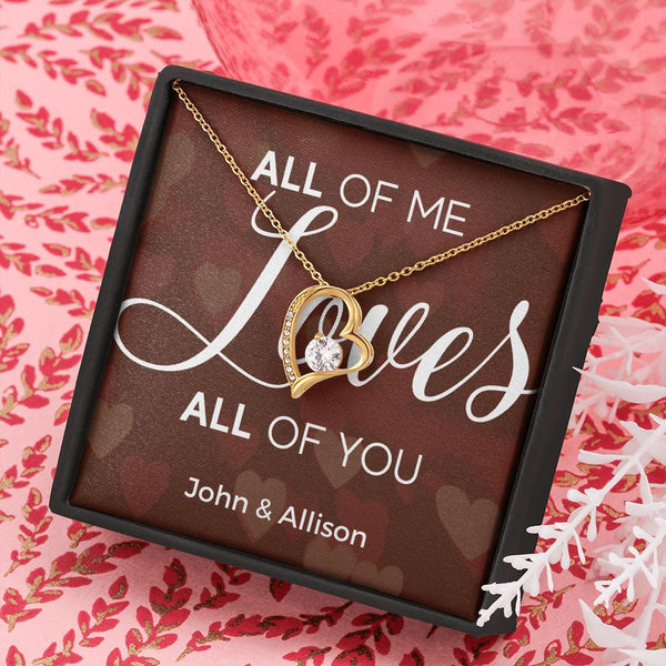 All of Me Loves All of YOU - Forever Love Necklace Jewelry ShineOn Fulfillment 