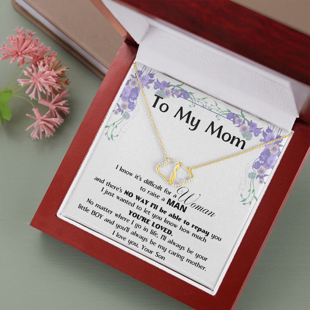 (Almost Gone) Must Have - To My MOM - Solid Gold with Diamonds Necklace Jewelry ShineOn Fulfillment 