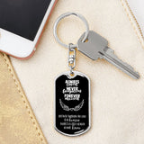 Always Loved - Never Forgotten - Forever Missed - Graphic Dog Tag Keychain Jewelry ShineOn Fulfillment 