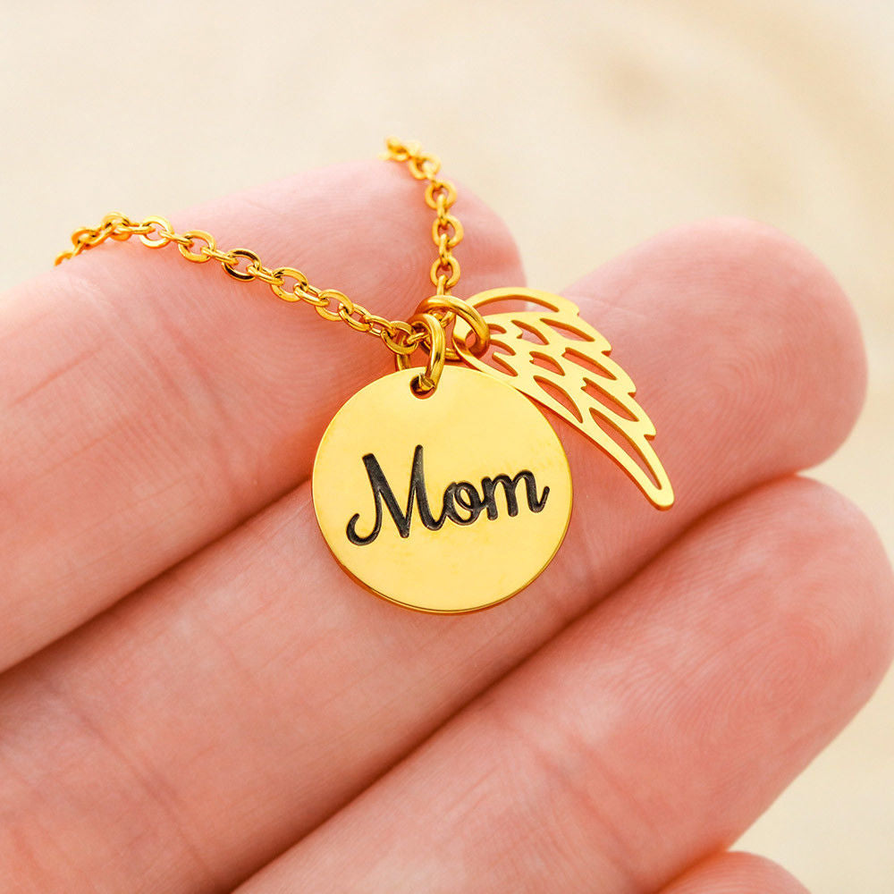 Angel best sale mom necklace