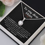 black - To My Dear Mom | I Can't Imagine My Life Without You | From Son to Mother Necklace Jewelry ShineOn Fulfillment 