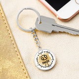 CANCER: Loyal, intuitive, caring, protective, emotional, creative. - Graphic Circle Keychain Jewelry ShineOn Fulfillment 