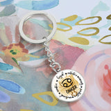 CANCER: Loyal, intuitive, caring, protective, emotional, creative. - Graphic Circle Keychain Jewelry ShineOn Fulfillment 