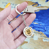 CANCER: Loyal, intuitive, caring, protective, emotional, creative. - Graphic Circle Keychain Jewelry ShineOn Fulfillment 