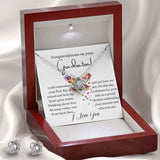 Congratulations on your Graduation - Love Knot Earring & Necklace Set! Jewelry ShineOn Fulfillment 