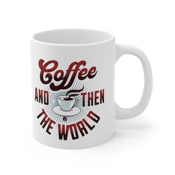 Embark on a Journey with Coffee and then the World - Ceramic Mug Mug Printify 11oz 