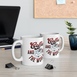 Embark on a Journey with Coffee and then the World - Ceramic Mug Mug Printify 
