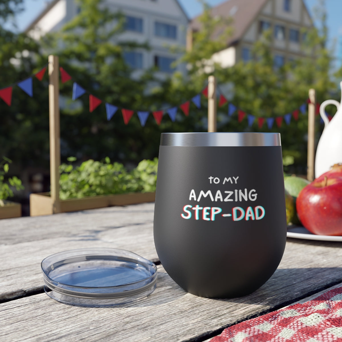 Every Father's Day, stepdads don't get the gift they deserve, but this is the day - Copper Vacuum Insulated Cup, 12oz Mug Printify 
